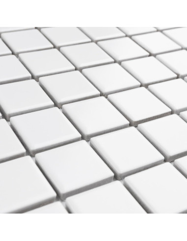 Azulejo de Porcelana Blanco Mate Merola 27.3x29.8 cm