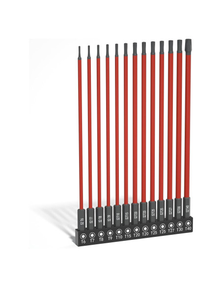 Juego de Puntas Torx 13 Piezas XOOL 150mm Acero S2 Magnético
