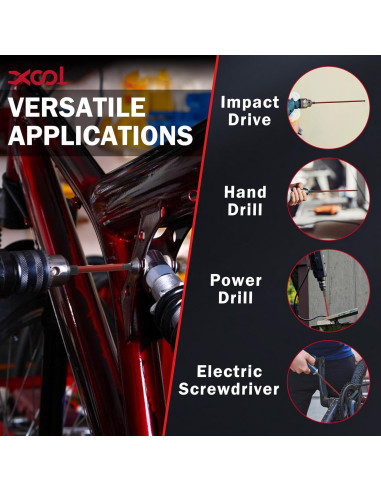 Juego de Puntas Torx 13 Piezas XOOL 150mm Acero S2 Magnético