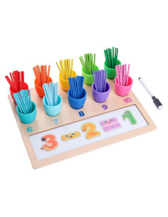 Bloques de Números de Color Easy_company - Juguete Educativo Montessori