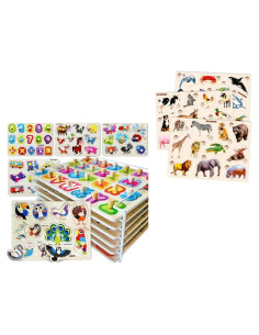 Juego de Rompecabezas Montessori QUOKKA 9 en 1 para Niños 3-5 Años