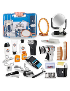 Kit de Juego de Barbería para Niños Liberty Imports 24 Piezas