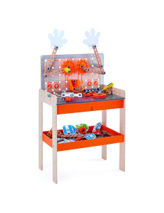 Banco de Trabajo Científico Deluxe Hape 79 Piezas para Niños