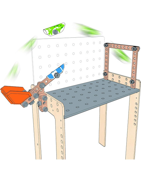 Banco de Trabajo Científico Deluxe Hape 79 Piezas para Niños