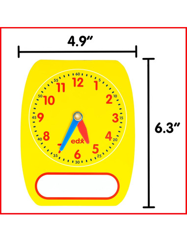 Juego de 5 Relojes Analógicos Educativos Learning Advantage