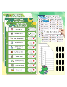 Gráfico de Rutina Diaria Magnético Boxveria con Stickers