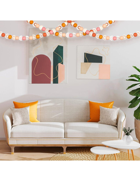 Perlas de Madera Arcoíris Waydress 200 Pcs para DIY Joyería