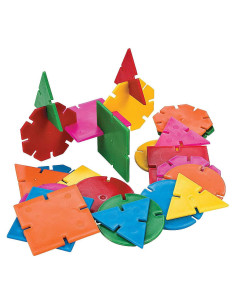 Conjunto de Bloques de Construcción Geométricos 400 Piezas Fun Express