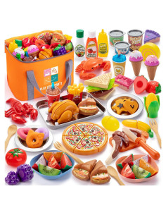 Juego de Comida de Juguete Juboury para Niños 1.1 kg con Accesorios