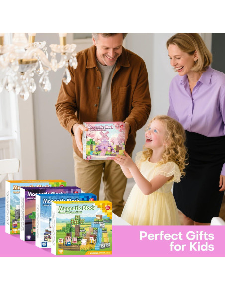 100 Bloques Magnéticos Kryzomat para Construcción Infantil