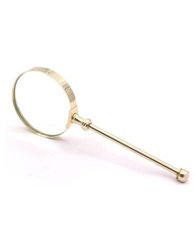 Lupa de Mano Roorkee de Latón Sólido 20.32 cm 5x