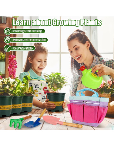 Juego de Herramientas de Jardinería para Niños VGY con Bolsa