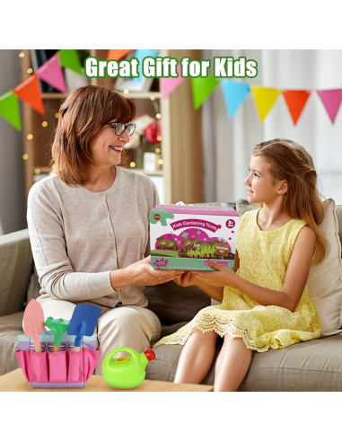 Juego de Herramientas de Jardinería para Niños VGY con Bolsa