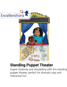 Teatro de Títeres Excellerations con Panel Borrado en Seco 128 cm 2