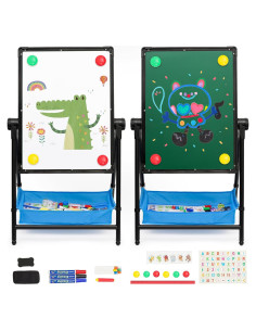 Caballete de Arte Ajustable Arkyomi Doble Cara con Accesorios