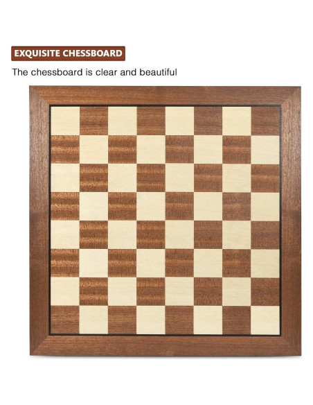 Tablero de Ajedrez de Madera AMEROUS 38.1x38.1 cm Profesional
