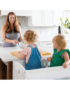 Taburete de Cocina Plegable GuíaCraft Doble Blanco 36 cm 2