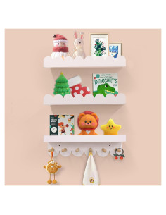 Estantes Flotantes de Madera Varbonia 40.64 cm para Niños - 3 Paquete