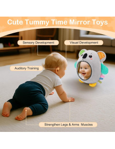 Juguete Sensorial FIOBEE Koala Gris para Bebés 0+ Meses 2