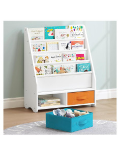 Estantería Infantil UTEX 4 Niveles con Contenedores Extraíbles