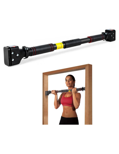 Barra de Dominadas Leikefitness Ajustable 70-100 cm para Puerta