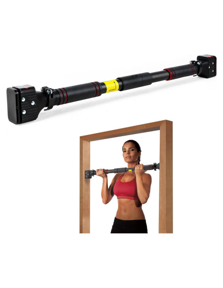Barra de Dominadas Leikefitness Ajustable 70-100 cm para Puerta