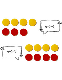 Contador de Plástico Rojo/Amarillo TOMMYHOME 200 Unidades 2