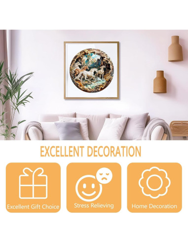 Rompecabezas de Madera 3D Caballos Corriendo Pijesaksa 100 Piezas