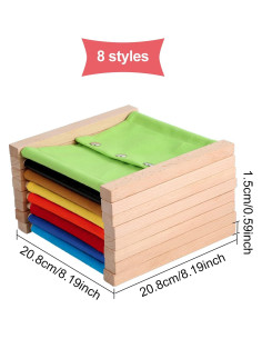 Juego de Vestir Montessori WEBEEDY - 8 Tableros de Aprendizaje 2