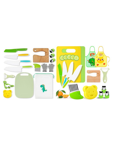 Juego de Cuchillos Montessori para Niños HAIMST - 30 Piezas