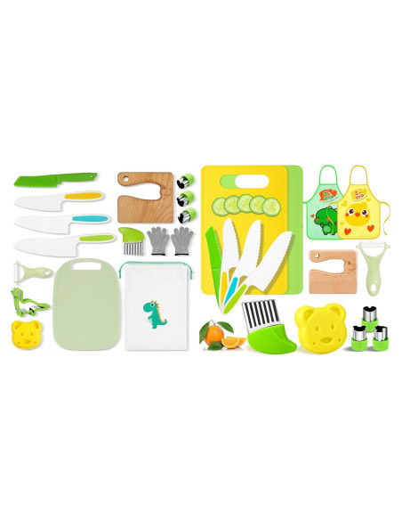 Juego de Cuchillos Montessori para Niños HAIMST - 30 Piezas