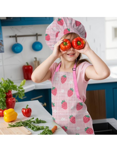 Conjunto de Delantal y Gorro de Chef Sandjest para Niños