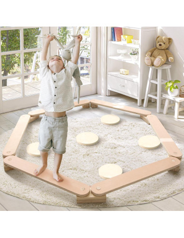 Viga de Equilibrio de Madera Avrsol para Niños 75cm
