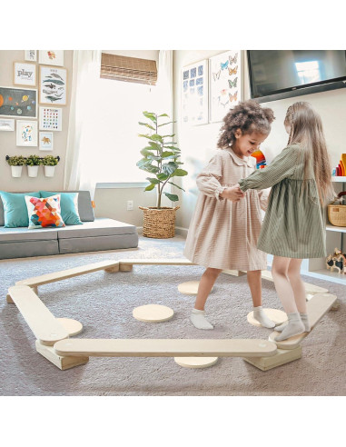 Viga de Equilibrio de Madera Avrsol para Niños 75cm