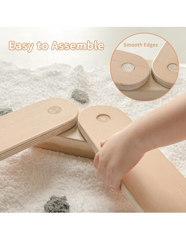 Viga de Equilibrio de Madera Avrsol para Niños 75cm