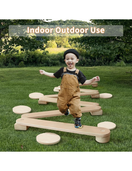 Viga de Equilibrio de Madera Avrsol para Niños 75cm