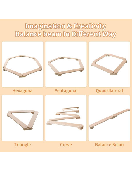 Viga de Equilibrio de Madera Avrsol para Niños 75cm