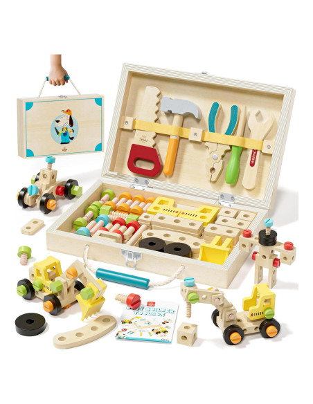 Juego de Herramientas de Madera Lehoo Castle para Niños 3-5 Años