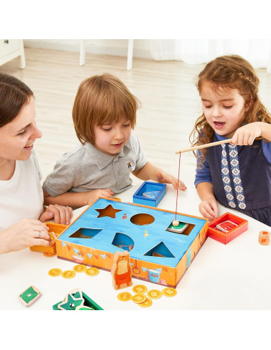 Juego Magnético de Pesca TOI para Niños 2+ Años - Aprendizaje Montessori