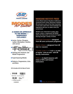 Modes for Guitar Book/Online Audio (Musicians Institute: Private Lessons) 2