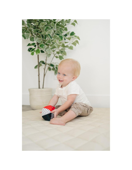 Pelota Suave de Peluche Genius Baby 10.16 cm Negro Blanco Rojo Pelota Suave de Peluche Genius Baby 10.16 cm Negro Blanco Rojo