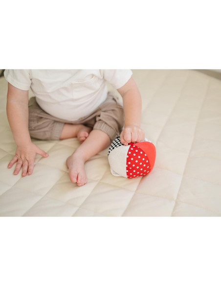 Pelota Suave de Peluche Genius Baby 10.16 cm Negro Blanco Rojo Pelota Suave de Peluche Genius Baby 10.16 cm Negro Blanco Rojo