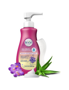 Crema Depilatoria Veet Gel Sensible 382.7 g con Aloe Vera