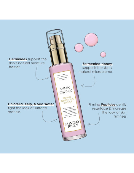 Esencia Facial Reafirmante Sunday Riley 50 ml con Péptidos Esencia Facial Reafirmante Sunday Riley 50 ml con Péptidos