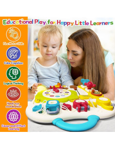 Tabla Sensorial Montessori 13-en-1 ROHSCE para Niños 1-3 Años 2