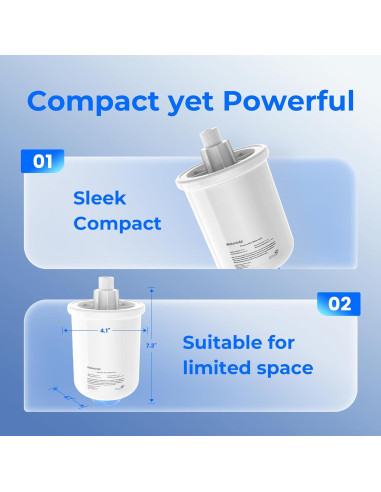 Tanque de Presión de Agua Mini Waterdrop WD-XT 10.4x10.4x18.5cm