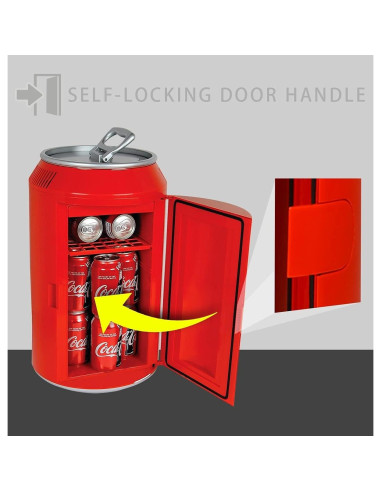 Refrigerador Mini Koolatron Coca Cola 10L 12 latas portátil