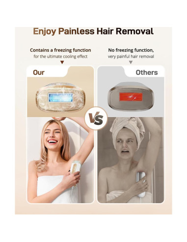 Depiladora láser IPL AMOTAOS PB2 con enfriamiento y rápida