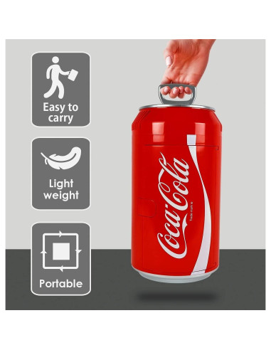 Refrigerador Mini Koolatron Coca Cola 10L 12 latas portátil