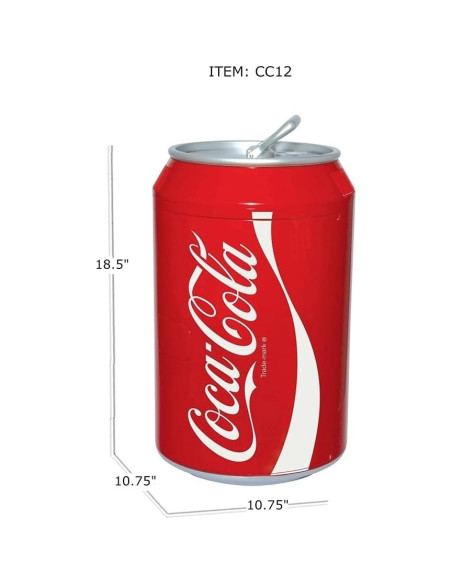 Refrigerador Mini Koolatron Coca Cola 10L 12 latas portátil